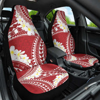 Polynesian Vintage Floral Car Seat Cover Scarlet Motifs LT7 One Size Scarlet - Polynesian Pride