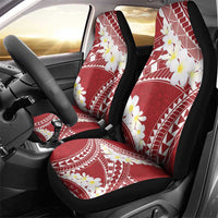 Polynesian Vintage Floral Car Seat Cover Scarlet Motifs LT7 - Polynesian Pride