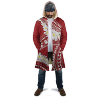 Polynesian Vintage Floral Cloak Scarlet Motifs - Polynesian Pride