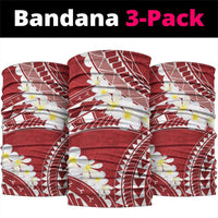 Polynesian Vintage Floral Neck Gaiter Scarlet Motifs LT7 package One Size: 25*50cm Scarlet - Polynesian Pride