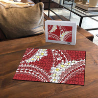 Polynesian Vintage Floral Puzzle Scarlet Motifs - Polynesian Pride