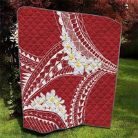 Polynesian Vintage Floral Quilt Scarlet Motifs - Polynesian Pride