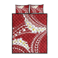Polynesian Vintage Floral Quilt Bed Set Scarlet Motifs - Polynesian Pride