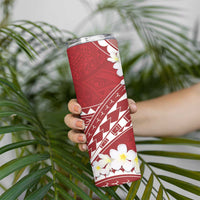 Polynesian Vintage Floral Skinny Tumbler Scarlet Motifs - Polynesian Pride