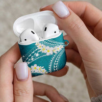 Polynesian Vintage Floral AirPods Case Teal Motifs - Polynesian Pride