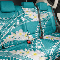 Polynesian Vintage Floral Back Car Seat Cover Teal Motifs LT7 - Polynesian Pride