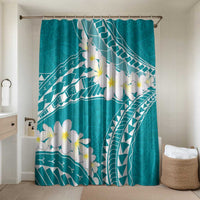 Polynesian Vintage Floral Bathroom Set Teal Motifs - Polynesian Pride