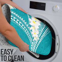 Polynesian Vintage Floral Bathroom Set Teal Motifs - Polynesian Pride