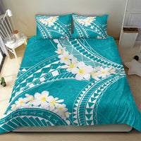 Polynesian Vintage Floral Bedding Set Teal Motifs - Polynesian Pride
