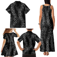Hawaii Plumeria Lei Family Matching Tank Maxi Dress and Hawaiian Shirt Aloha Festive Vibe