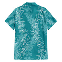 Hawaii Plumeria Lei Hawaiian Shirt Aloha Festive Vibe - Teal