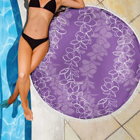 Hawaii Plumeria Lei Beach Blanket Aloha Festive Vibe - Violet