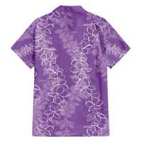 Hawaii Plumeria Lei Hawaiian Shirt Aloha Festive Vibe - Violet