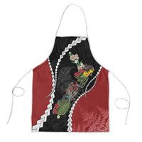 New Zealand Christmas Apron Flora Map with Birds - Polynesian Pride