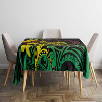 New Caledonia Kanaky Personalized Tablecloth Fleche Faitiere - Plumeria