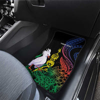 New Caledonia Kanaky Personalized Car Mats Fleche Faitiere Mix Kagu