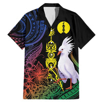 New Caledonia Kanaky Personalized Family Matching Mermaid Dress and Hawaiian Shirt Fleche Faitiere Mix Kagu