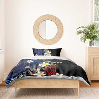 Personalized Philippines Tribal Bedding Set Tropical Waves - Plumeria