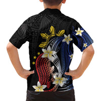 Personalized Philippines Tribal Family Matching Summer Maxi Dress and Hawaiian Shirt Tropical Waves - Plumeria