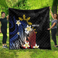 Personalized Philippines Tribal Quilt Tropical Waves - Plumeria