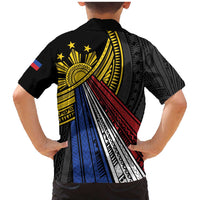 Philippines Sun Family Matching Mermaid Dress and Hawaiian Shirt Pasifika Tribal Style