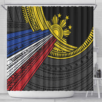 Philippines Sun Shower Curtain Pasifika Tribal Style LT7 - Polynesian Pride
