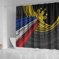 Philippines Sun Shower Curtain Pasifika Tribal Style LT7 - Polynesian Pride