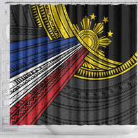 Philippines Sun Shower Curtain Pasifika Tribal Style LT7 - Polynesian Pride