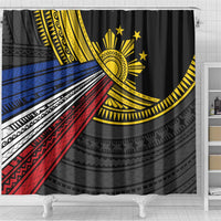 Philippines Sun Shower Curtain Pasifika Tribal Style LT7 - Polynesian Pride