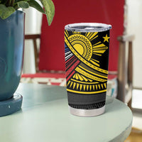 Philippines Sun Tumbler Cup Pasifika Tribal Style LT7 - Polynesian Pride