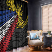 Philippines Sun Window Curtain Pasifika Tribal Style