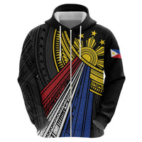 Philippines Sun Zip Hoodie Pasifika Tribal Style LT7 - Polynesian Pride