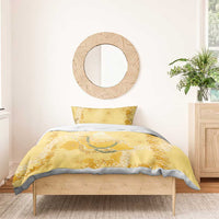 Hawaii Oahu Island Flowers Lei Bedding Set Yellow Ilima Mix Plumeria LT7 - Polynesian Pride