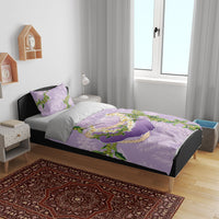 Hawaii Kauai Island Flowers Lei Bedding Set Mokihana Lei