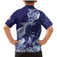 Fiji Queen Victoria School Personalised Family Matching Mermaid Dress and Hawaiian Shirt Masi Tapa Torn Style