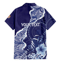 Fiji Queen Victoria School Personalised Family Matching Mermaid Dress and Hawaiian Shirt Masi Tapa Torn Style