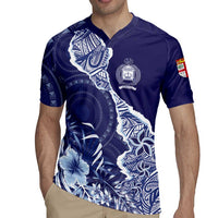 Fiji Queen Victoria School Personalised Rugby Jersey Masi Tapa Torn Style