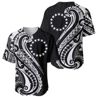 Kia Orana Cook Islands Baseball Jersey Kerekere Plumeria Tropical Waves - Polynesian Pride