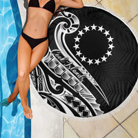 Kia Orana Cook Islands Beach Blanket Kerekere Plumeria Tropical Waves - Polynesian Pride