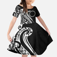 Kia Orana Cook Islands Family Matching Mermaid Dress and Hawaiian Shirt Kerekere Plumeria Tropical Waves - Polynesian Pride