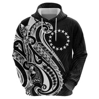 Kia Orana Cook Islands Hoodie Kerekere Plumeria Tropical Waves - Polynesian Pride