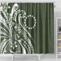 Kia Orana Cook Islands Shower Curtain Matie Plumeria Tropical Waves - Polynesian Pride
