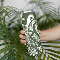 Kia Orana Cook Islands Skinny Tumbler Matie Plumeria Tropical Waves - Polynesian Pride