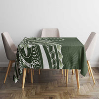 Kia Orana Cook Islands Tablecloth Matie Plumeria Tropical Waves - Polynesian Pride