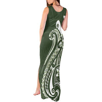 Kia Orana Cook Islands Tank Maxi Dress Matie Plumeria Tropical Waves - Polynesian Pride