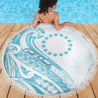 Kia Orana Cook Islands Beach Blanket Moana Plumeria Tropical Waves - Polynesian Pride