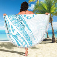 Kia Orana Cook Islands Beach Blanket Moana Plumeria Tropical Waves - Polynesian Pride