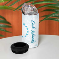 Kia Orana Cook Islands 4 in 1 Can Cooler Tumbler Moana Plumeria Tropical Waves - Polynesian Pride