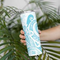 Kia Orana Cook Islands Skinny Tumbler Moana Plumeria Tropical Waves - Polynesian Pride