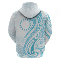 Kia Orana Cook Islands Zip Hoodie Moana Plumeria Tropical Waves - Polynesian Pride